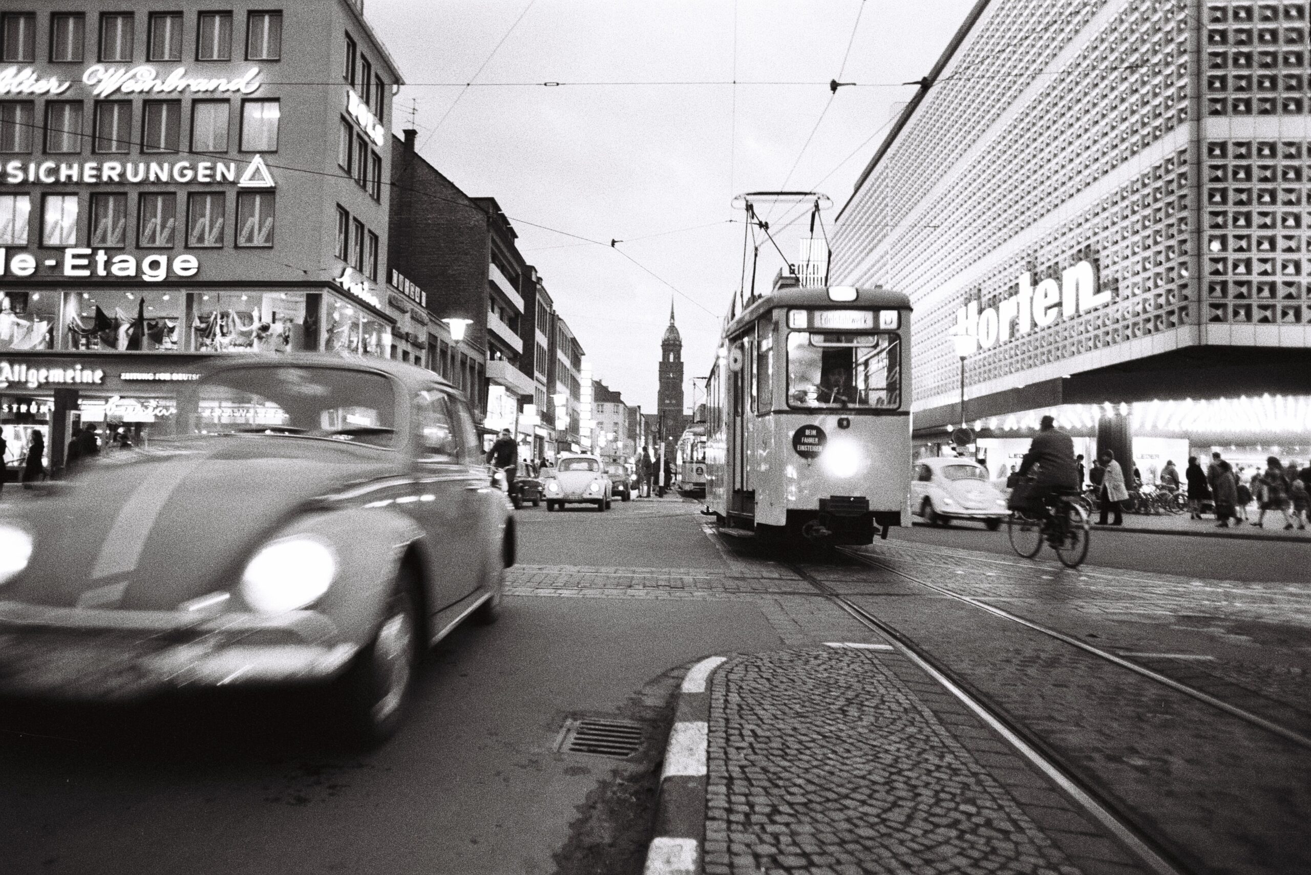 Rheinstraße, Ecke Ostwall, November 1971