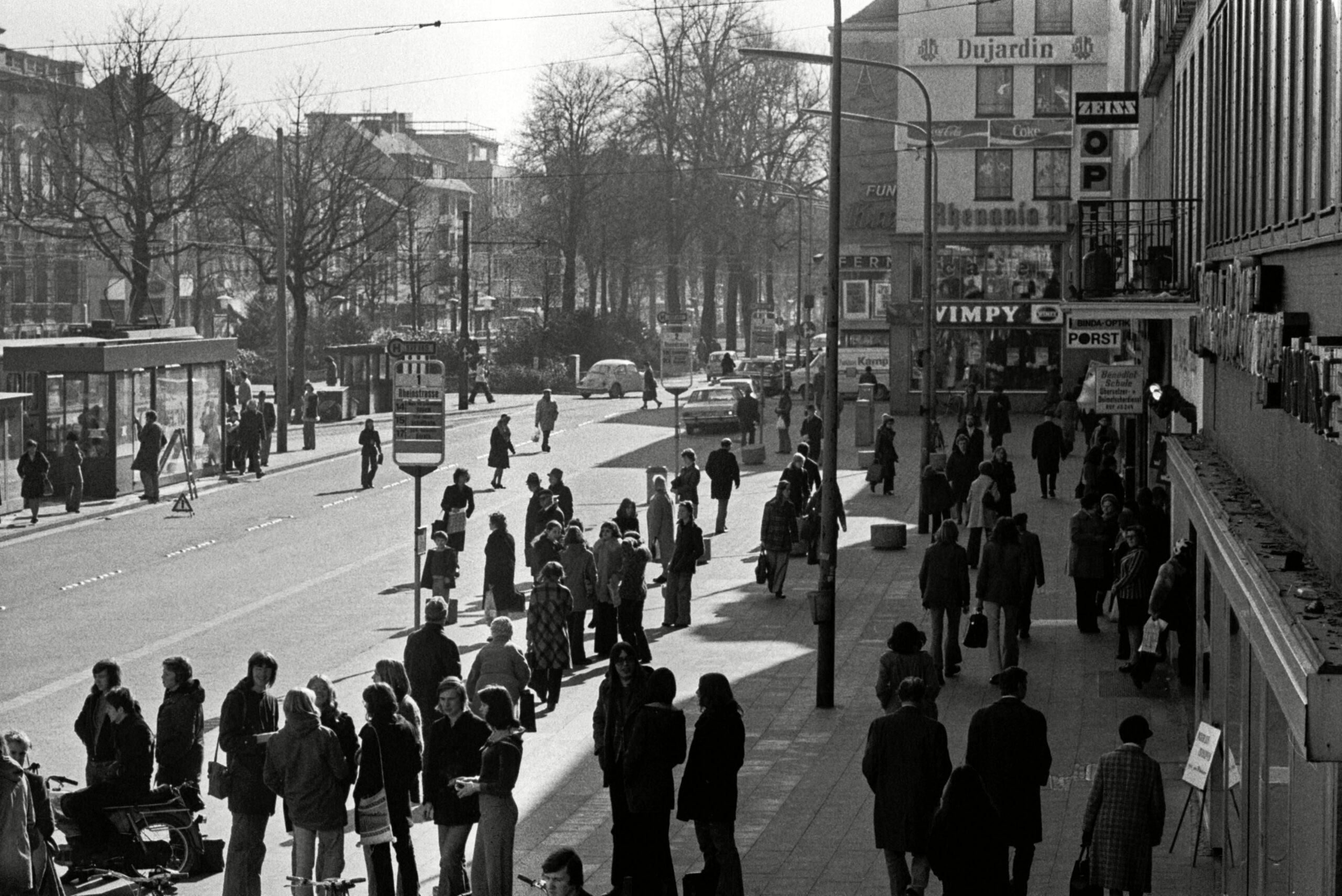 Haltestelle Ostwall, Februar 1975